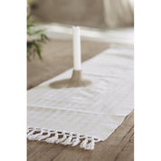Boel & Jan Sabrina Löpare 35x120, Vit - Azalea Home