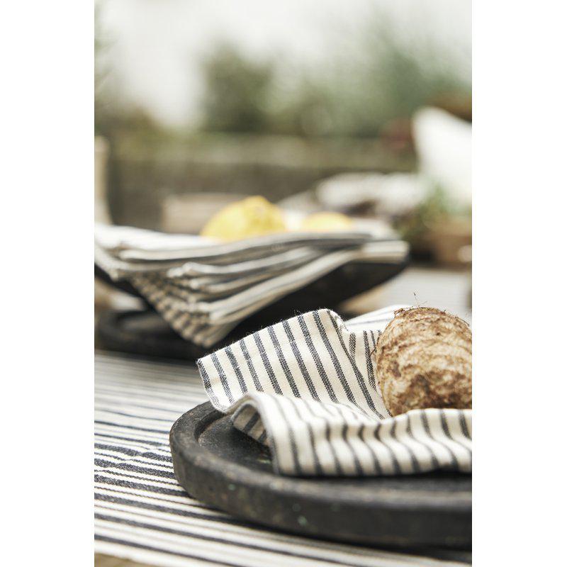 Boel & Jan Sammie 4 - pack Servett 40x40, Svart - Azalea Home