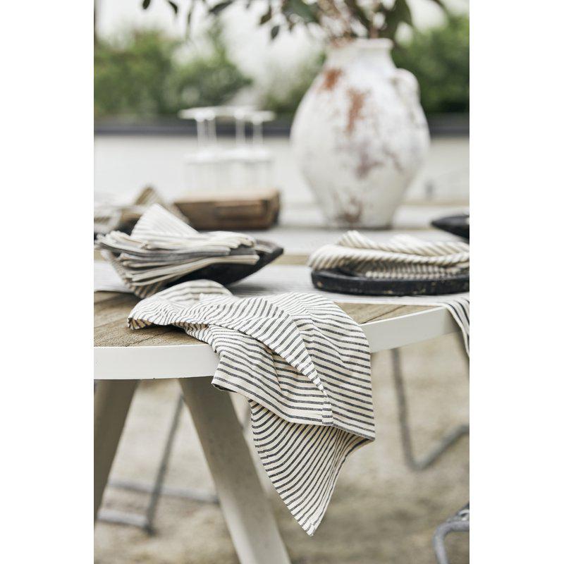 Boel & Jan Sammie 4 - pack Servett 40x40, Svart - Azalea Home