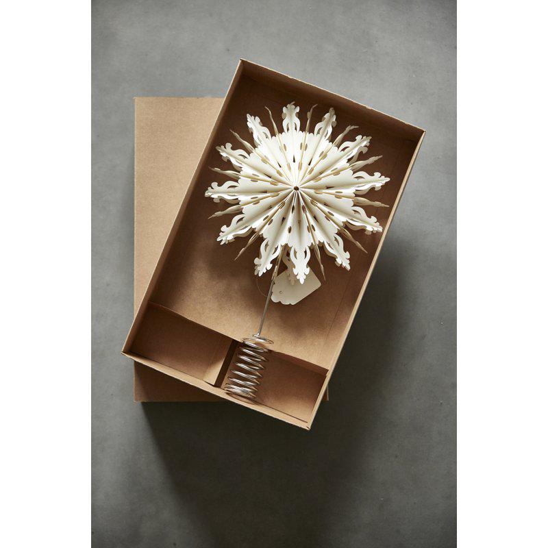 Boel & Jan Tree Toppstjärna 34x20, Vit - Azalea Home