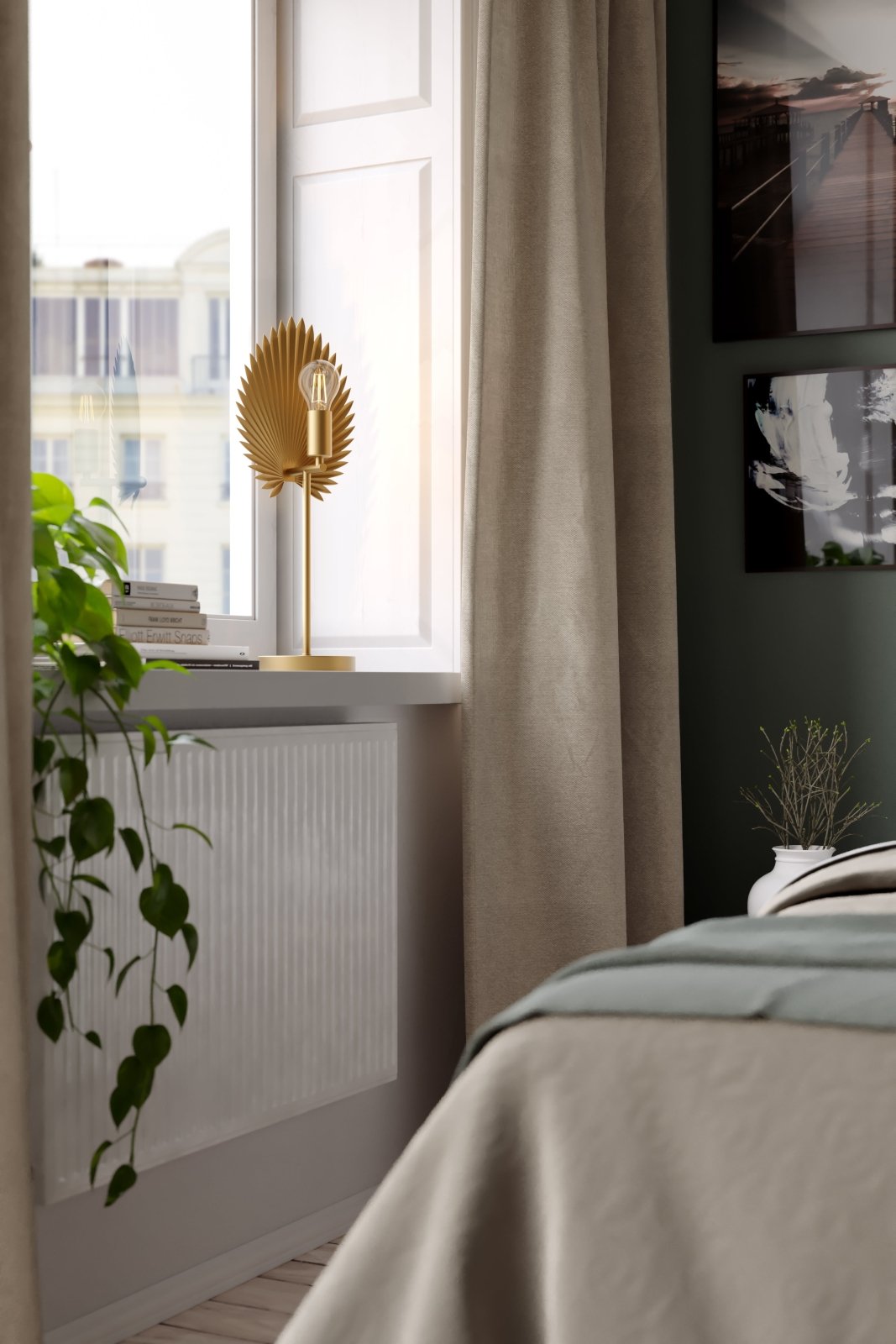 By Rydéns Aruba bordslampa matt guld - Azalea Home