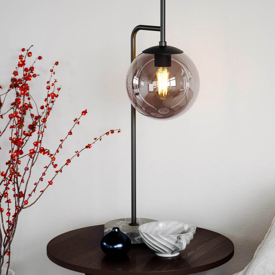 By Rydéns Boyle bordslampa rökgrå - Azalea Home