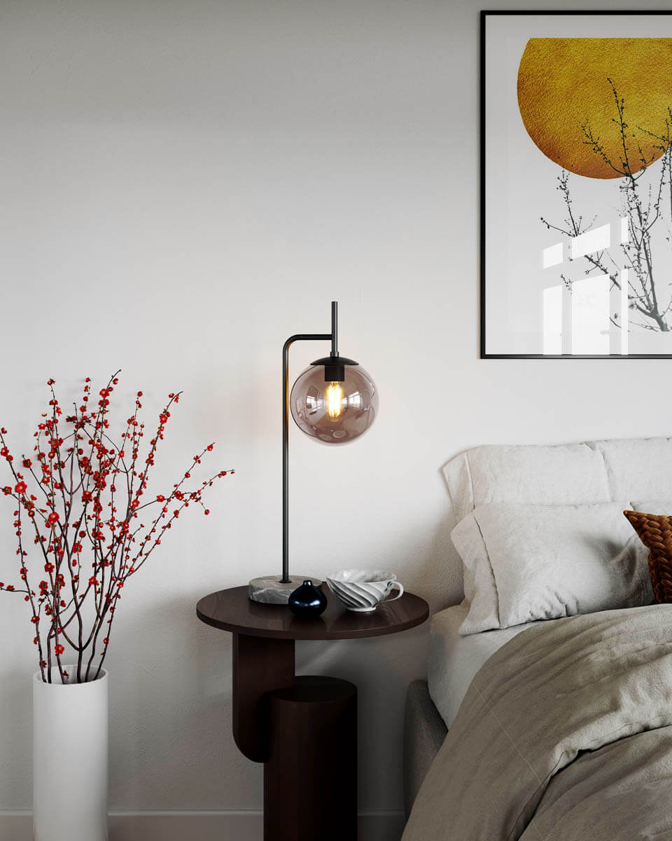 By Rydéns Boyle bordslampa rökgrå - Azalea Home