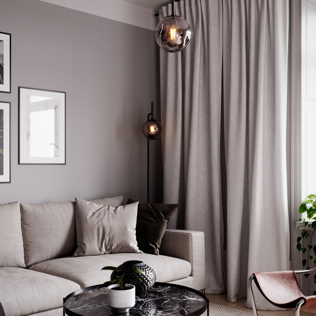 By Rydéns Boyle golvlampa rökgrå - Azalea Home