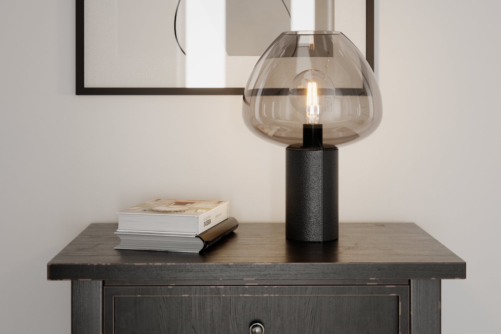 By Rydéns Cozy bordslampa svart/grå - Azalea Home