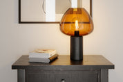 By Rydéns Cozy bordslampa svart/konjak - Azalea Home
