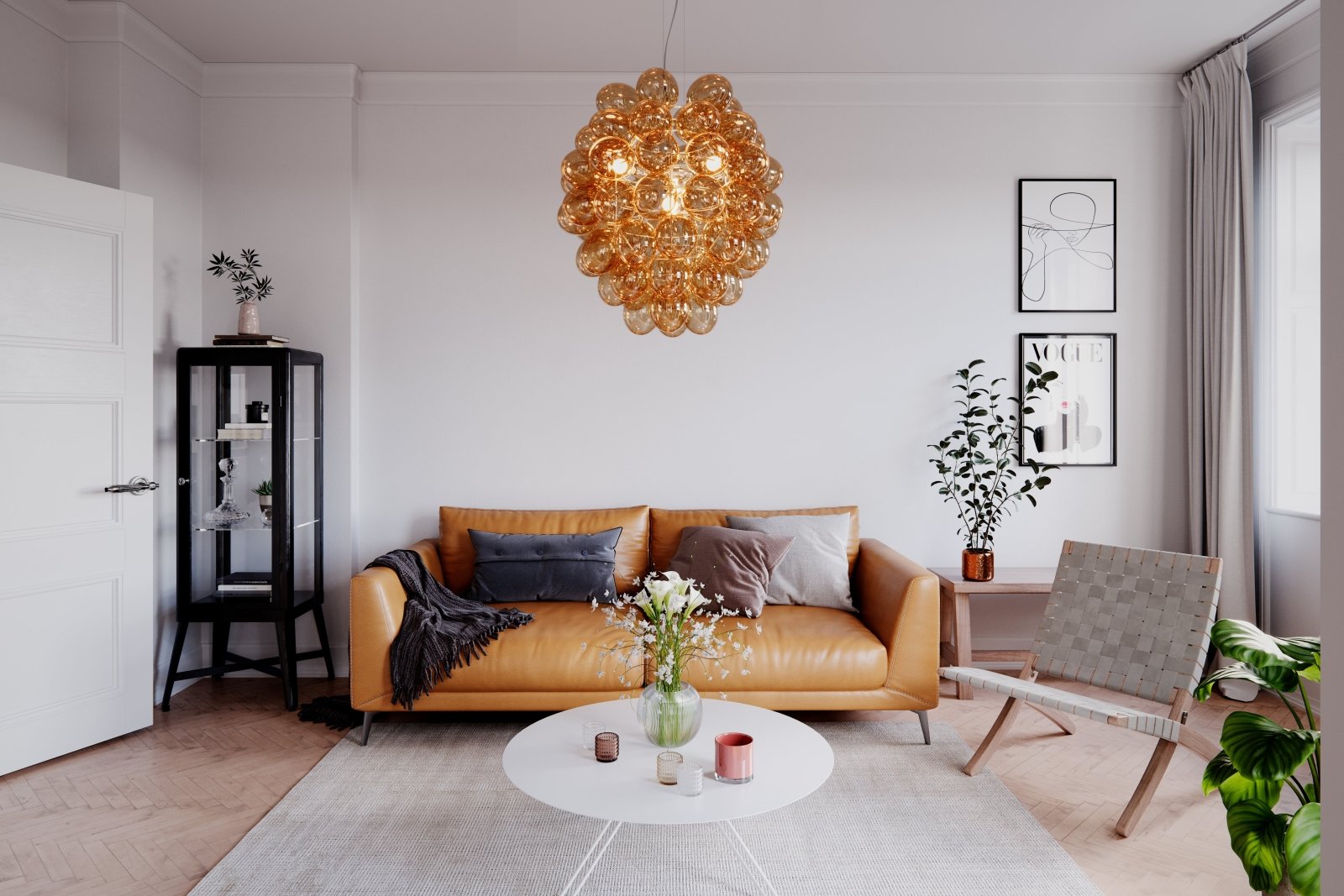 By Rydéns Deluxe taklampa grå - Azalea Home