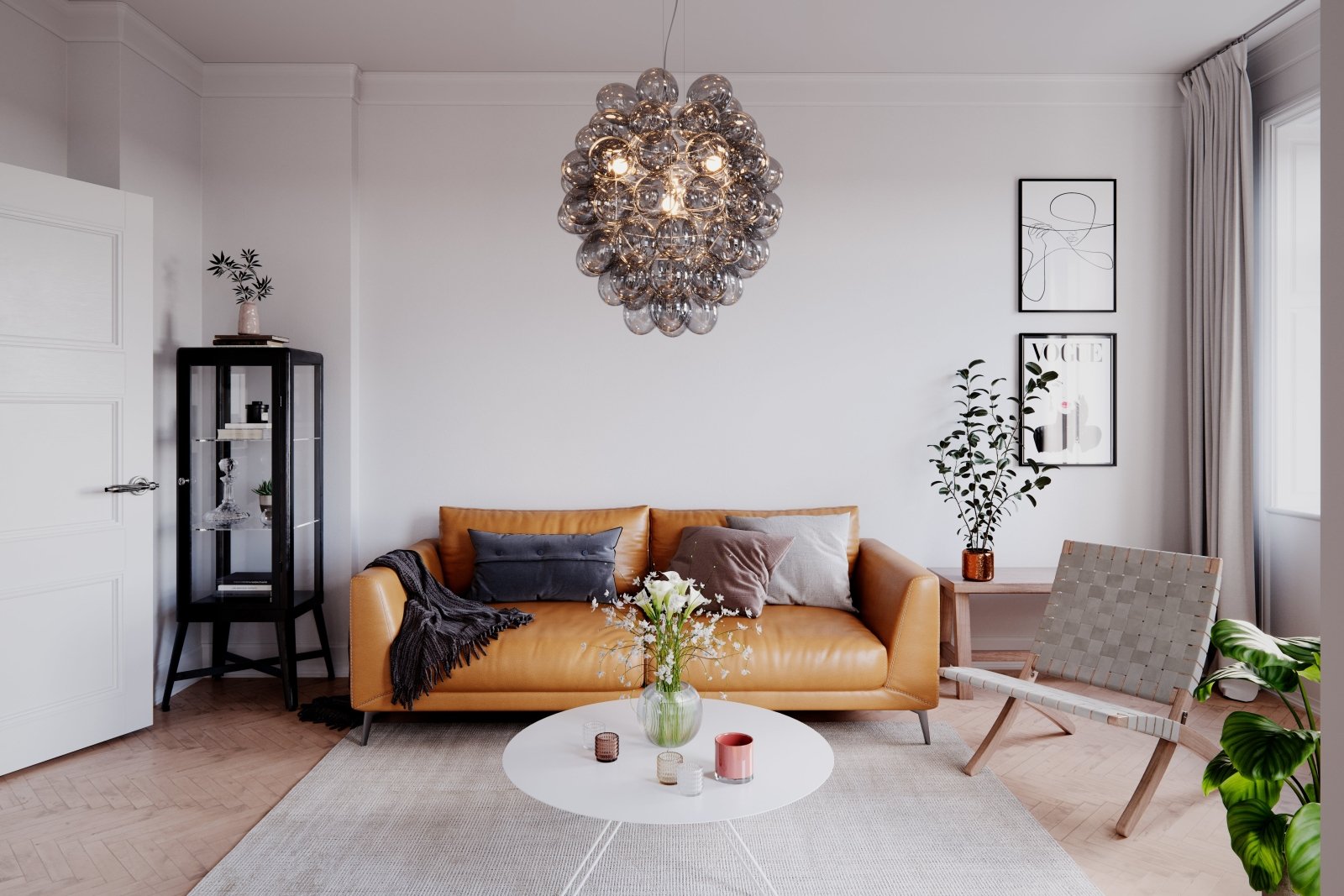 By Rydéns Deluxe taklampa grå - Azalea Home