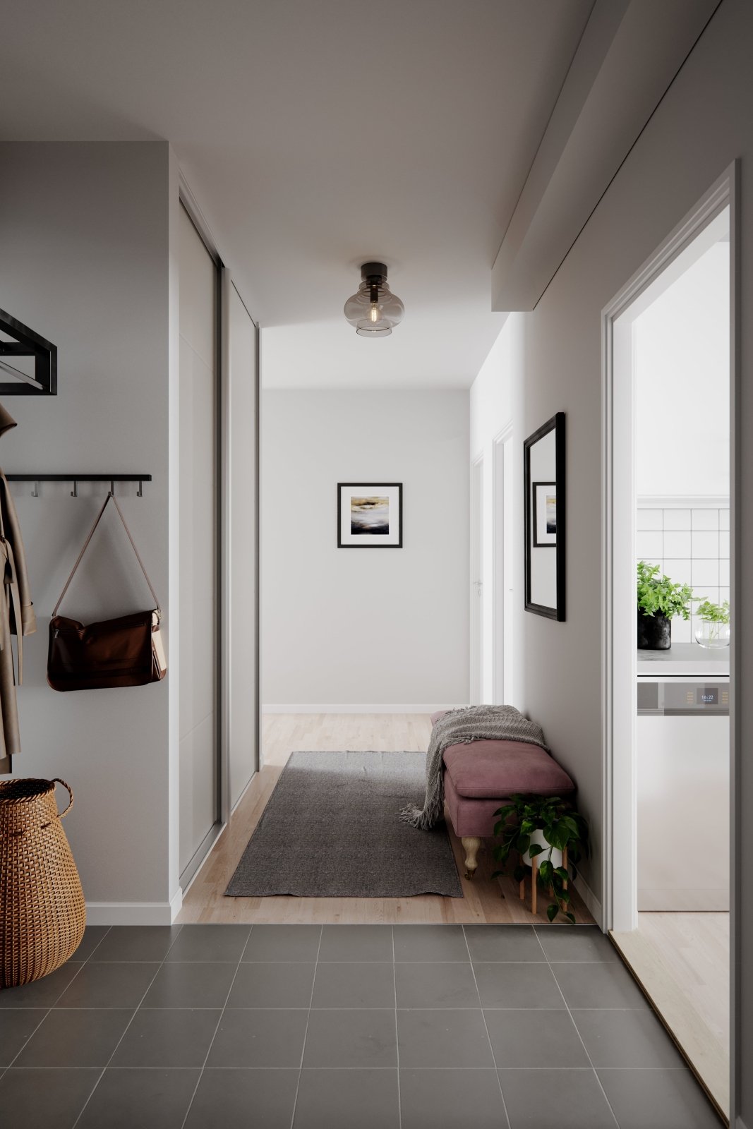 By Rydéns Dolores plafond Ø30 cm grå - Azalea Home