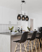 By Rydéns Ebbot Bar taklampa 3 - låg rökgrå - Azalea Home