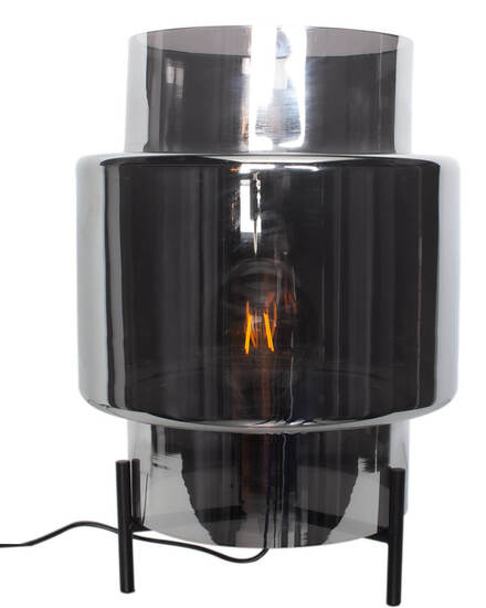 By Rydéns Ebbot bordslampa H37 cm rökgrå - Azalea Home