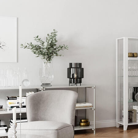 By Rydéns Ebbot bordslampa H37 cm rökgrå - Azalea Home