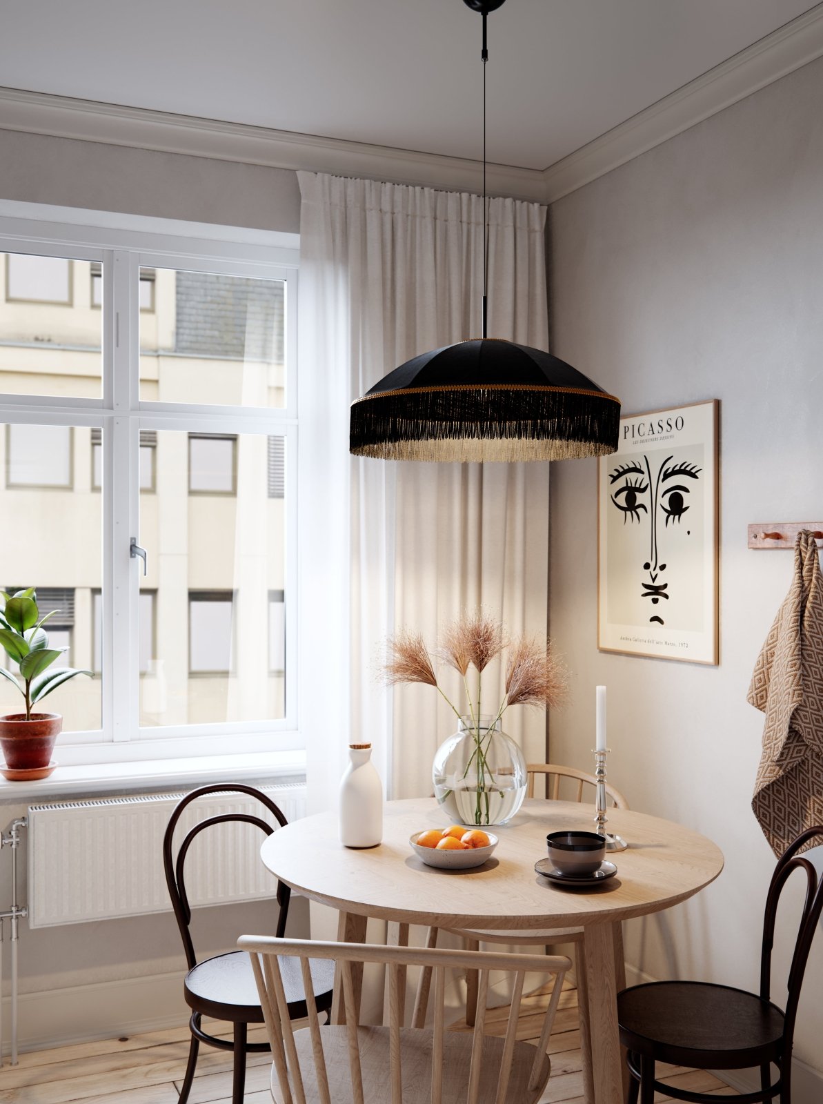 By Rydéns Francis taklampa Ø60 cm svart - Azalea Home