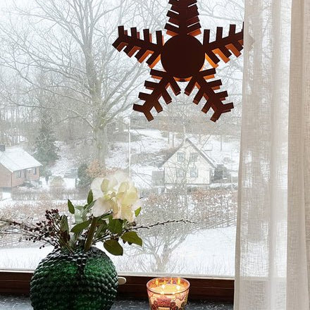 By Rydéns Gleam julstjärna Ø60 cm röd - Azalea Home