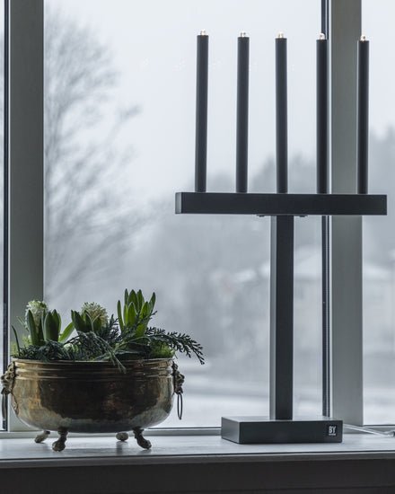 By Rydéns Glimmer Adventsljusstake mörkgrön - Azalea Home