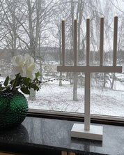 By Rydéns Glimmer Adventsljusstake vit - Azalea Home