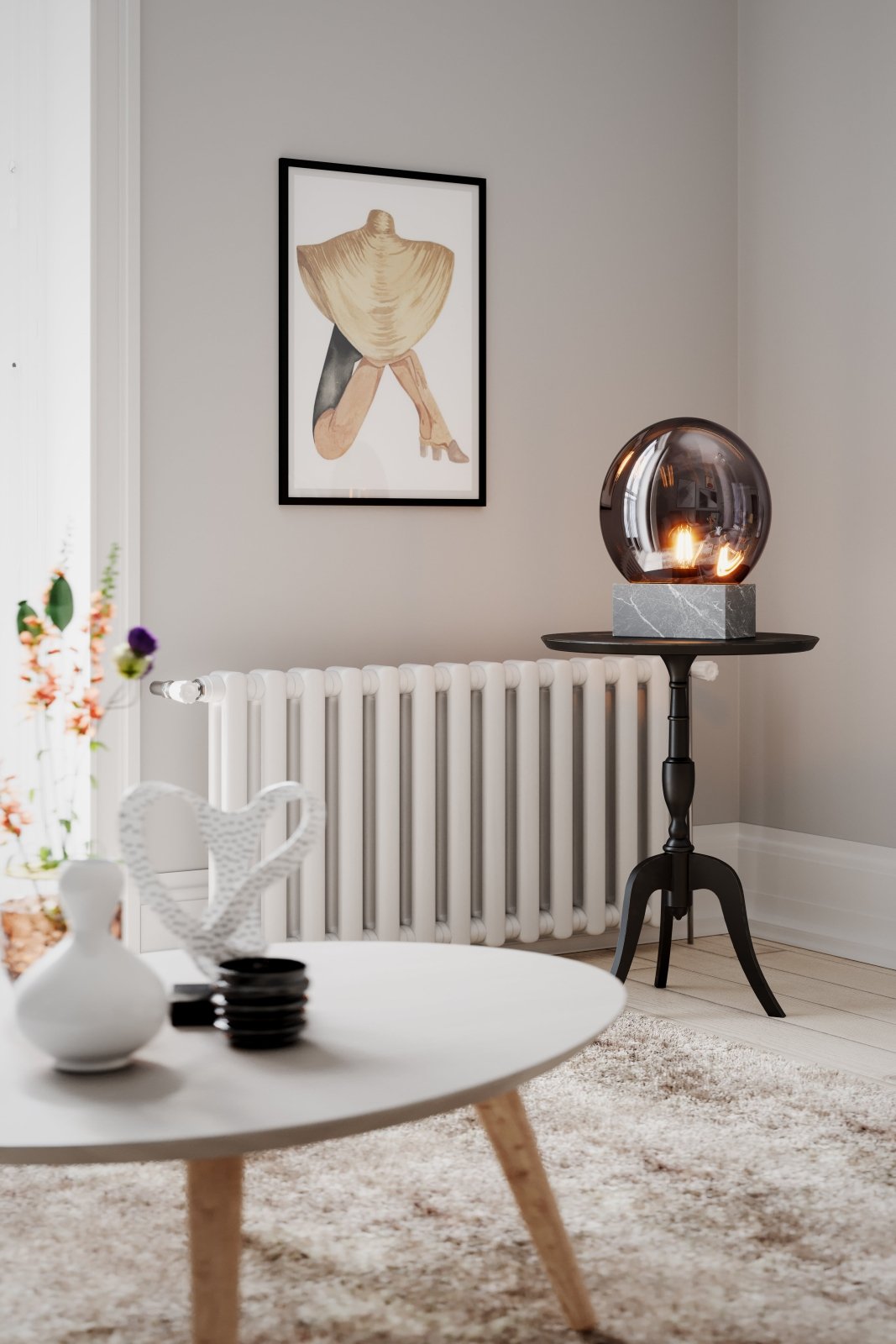 By Rydéns Glori bordslampa rökgrå - Azalea Home