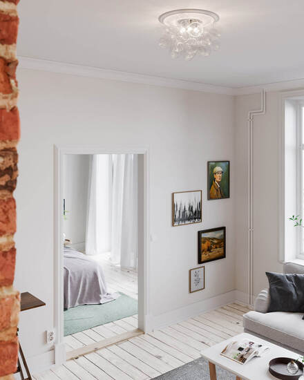 By Rydéns Gross plafond Ø50 cm klarglas - Azalea Home