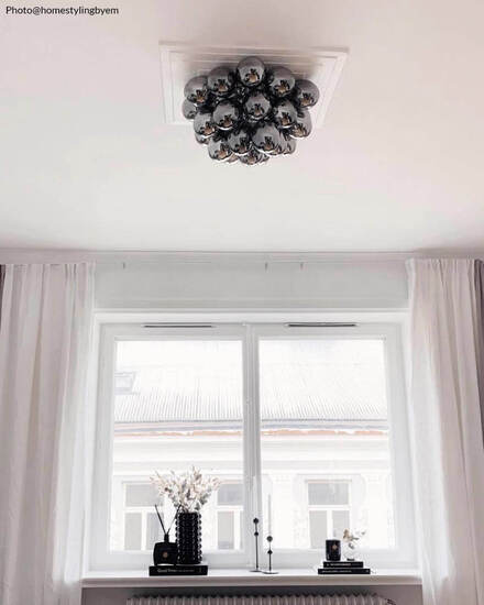 By Rydéns Gross plafond Ø50 cm rökgrå - Azalea Home