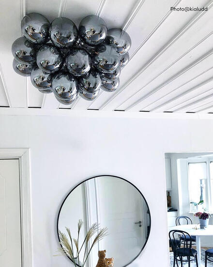 By Rydéns Gross plafond Ø50 cm rökgrå - Azalea Home