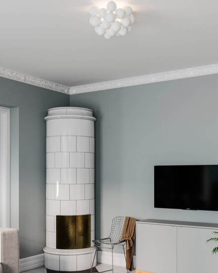 By Rydéns Gross plafond Ø50 cm vit matt - Azalea Home