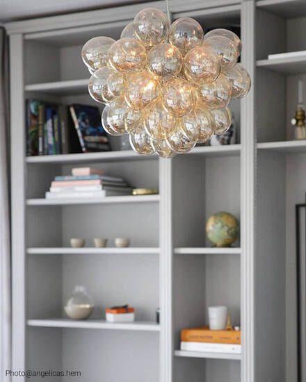By Rydéns Gross taklampa Ø50 cm amber - Azalea Home