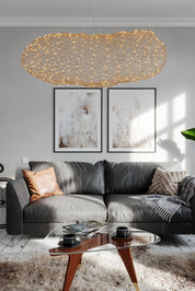 By Rydéns Hayden taklampa LED L115 cm guld - Azalea Home