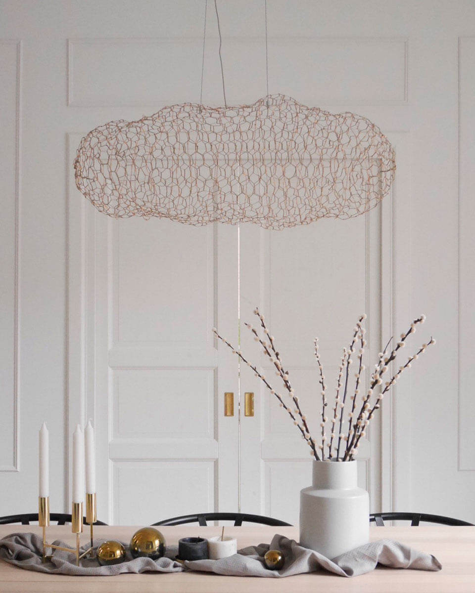 By Rydéns Hayden taklampa LED L76 cm guld - Azalea Home