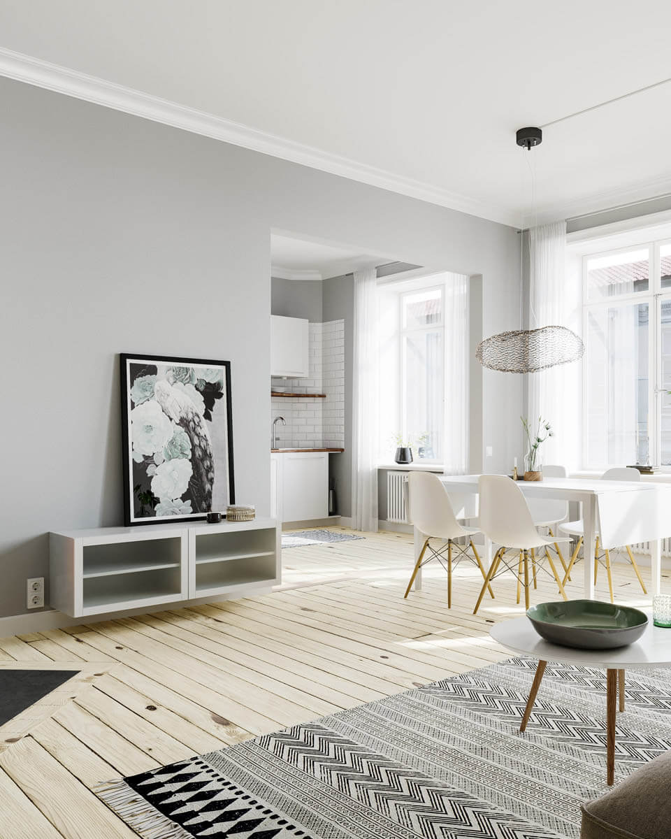 By Rydéns Hayden taklampa LED L76 cm svart matt - Azalea Home