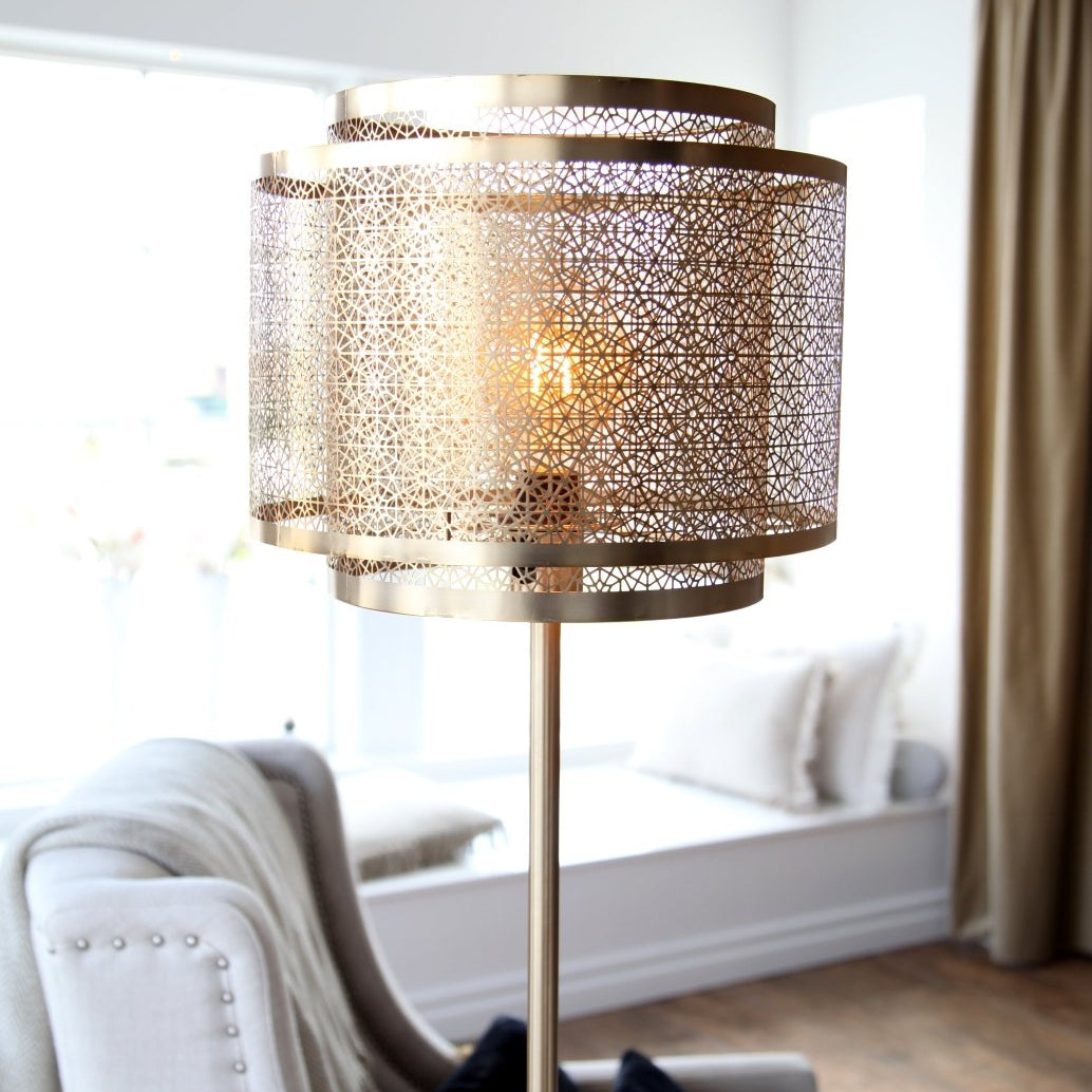 By Rydéns Hermine golvlampa mässing - Azalea Home