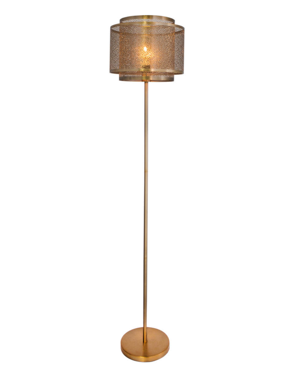By Rydéns Hermine golvlampa mässing - Azalea Home