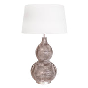 By Rydéns Lofty bordslampa H55 cm satin/vit skärm - Azalea Home