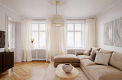 By Rydéns Marcel taklampa Ø50 cm mässing/vit - Azalea Home