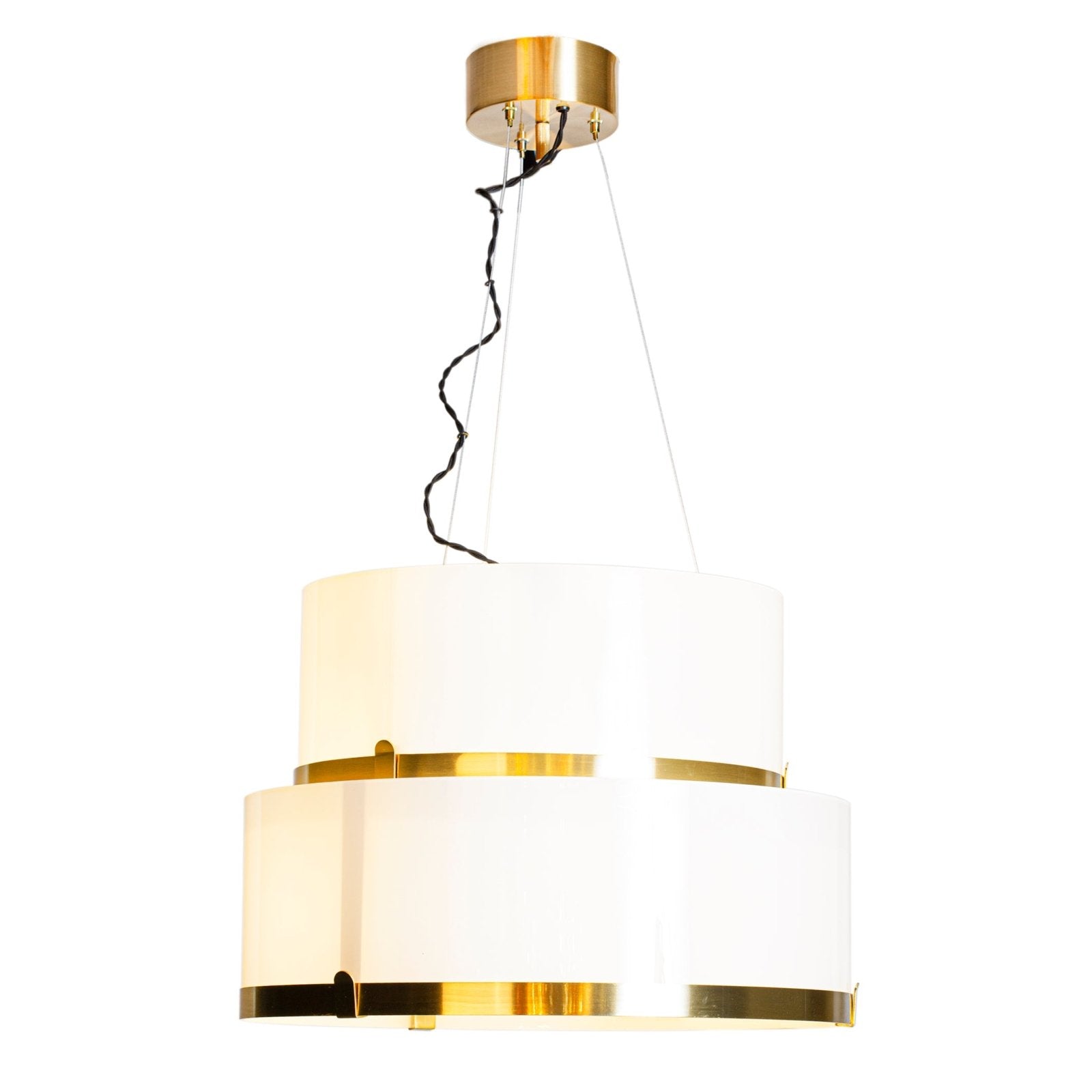 By Rydéns Marcel taklampa Ø50 cm mässing/vit - Azalea Home