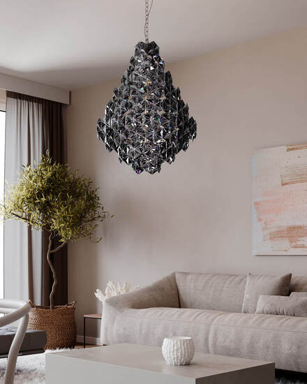 By Rydéns Monarque Grande taklampa Ø58 cm svart - Azalea Home