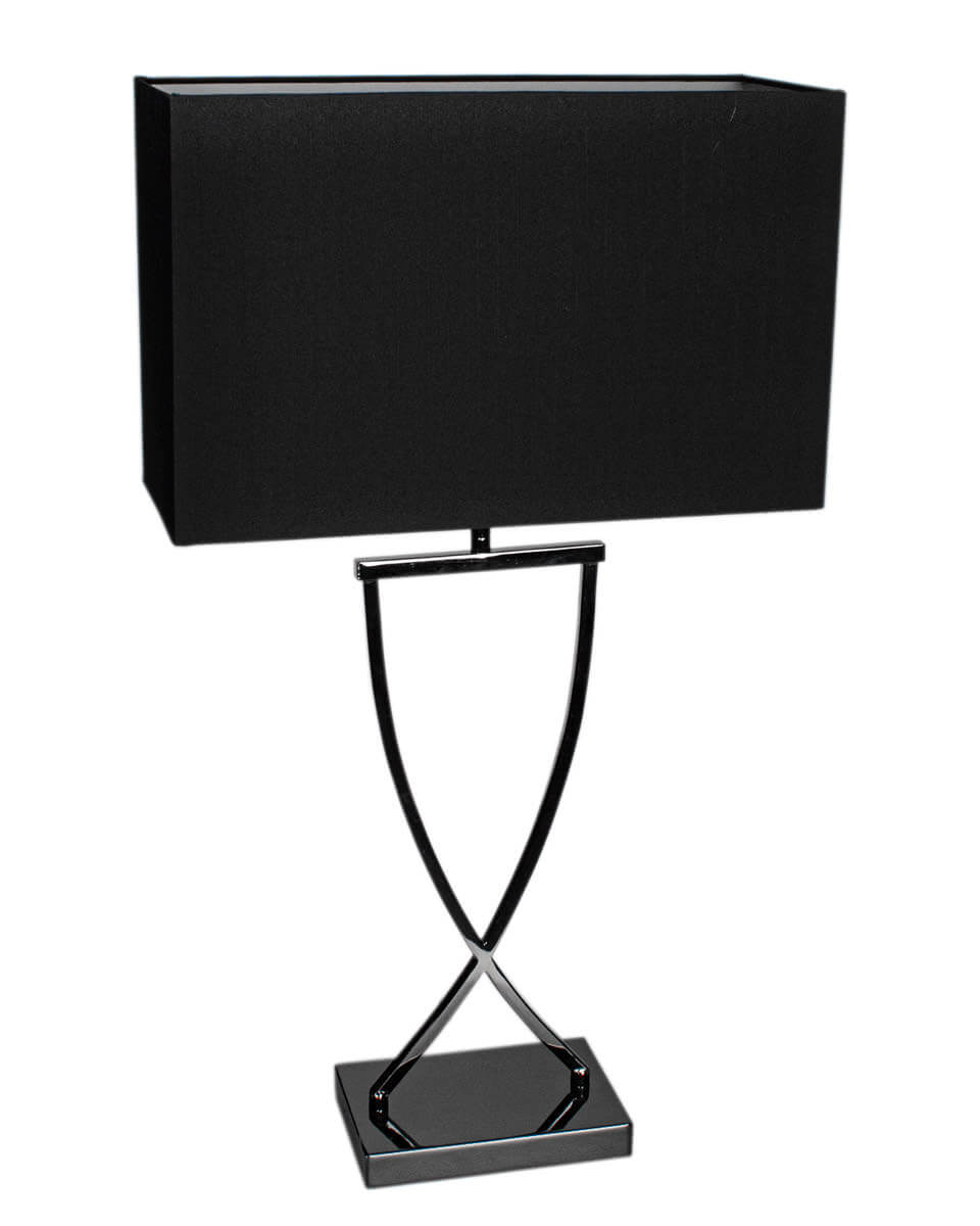 By Rydéns Omega bordslampa H69 cm svartkrom/svart - Azalea Home