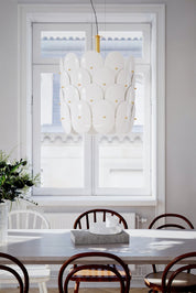 By Rydéns Omlott taklampa Ø50 cm mässing/vit - Azalea Home