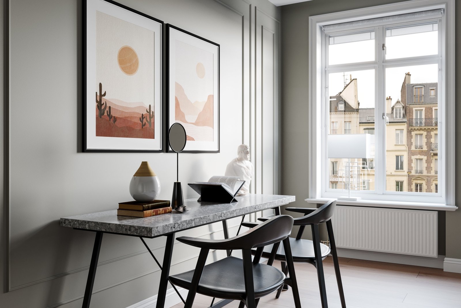 By Rydéns Paragon bordslampa H69 cm matt vit - Azalea Home