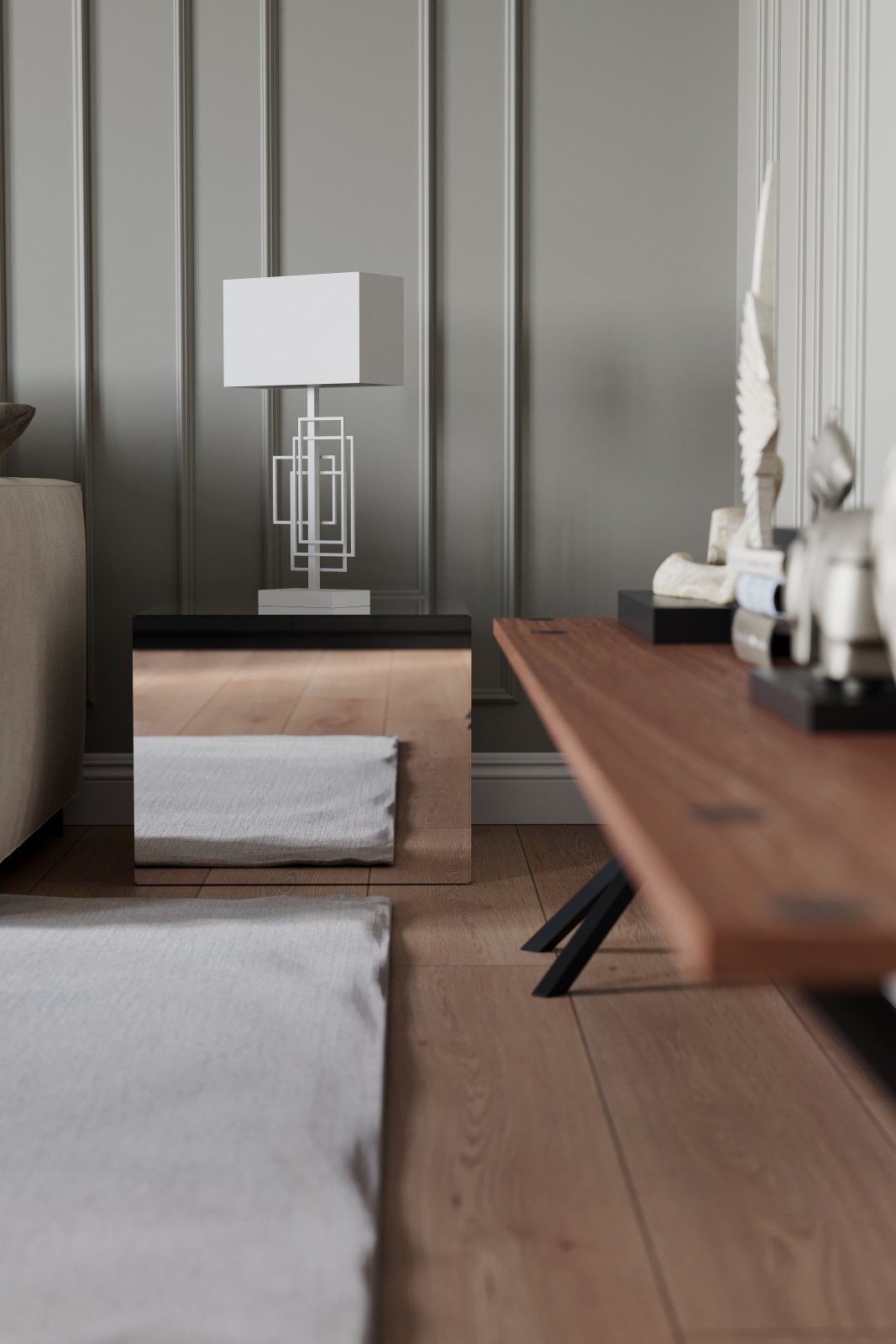 By Rydéns Paragon bordslampa H69 cm matt vit - Azalea Home