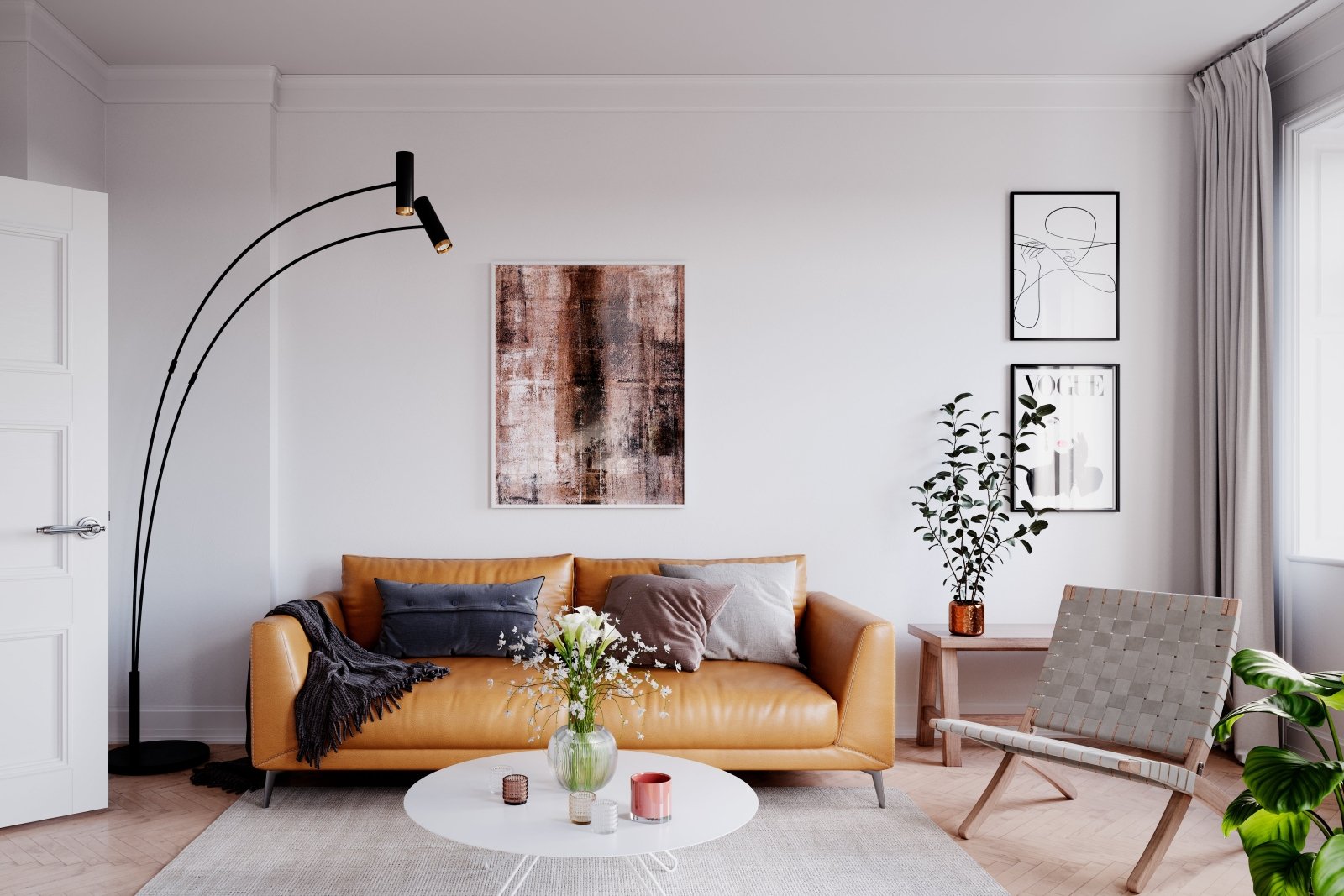 By Rydéns Puls golvlampa 2 - låg svart matt - Azalea Home