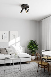 By Rydéns Puls takspotlight 3 - låg svart matt - Azalea Home