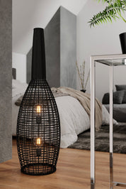 By Rydéns Seagrass golvlampa svart - Azalea Home