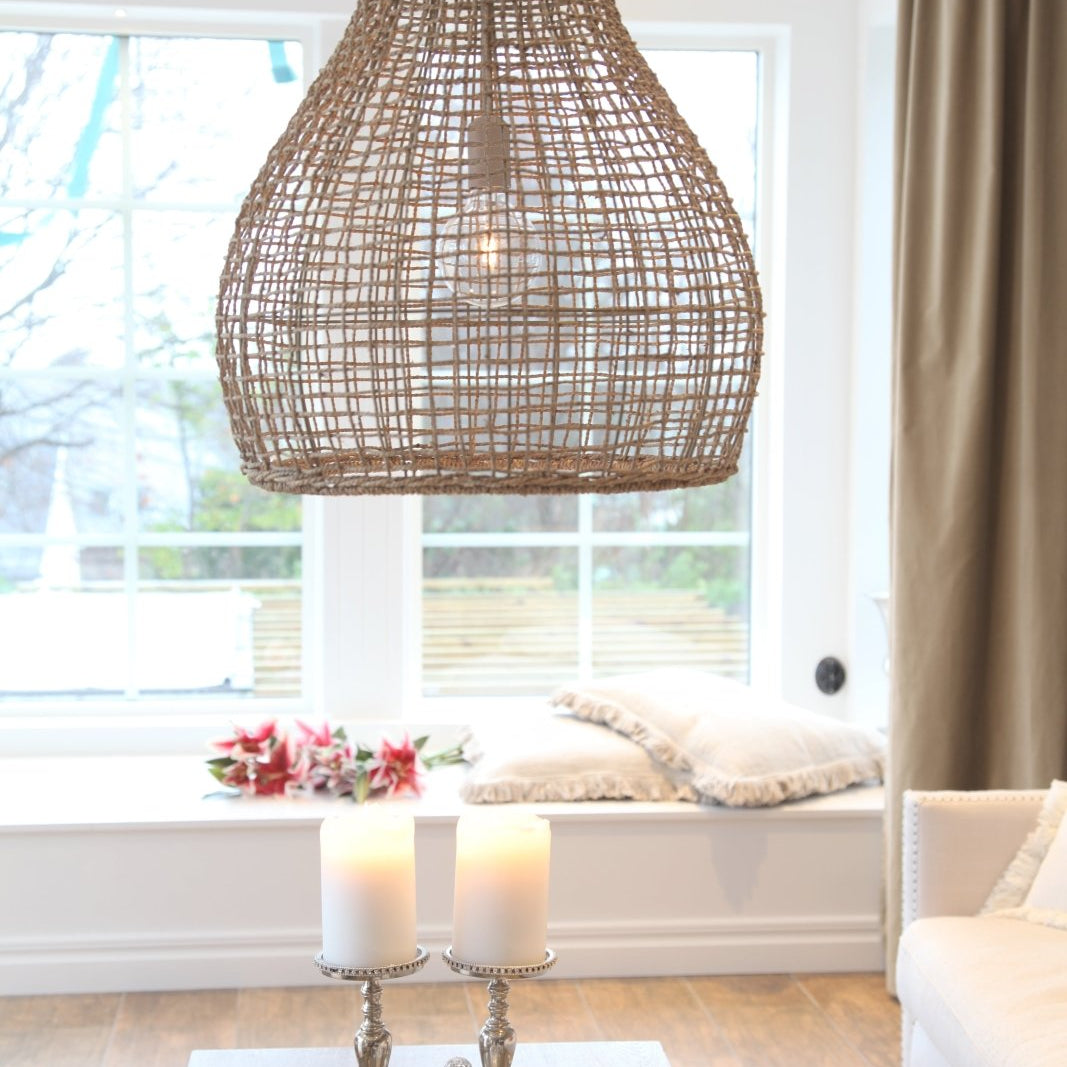 By Rydéns Seagrass taklampa Ø49 cm natur - Azalea Home