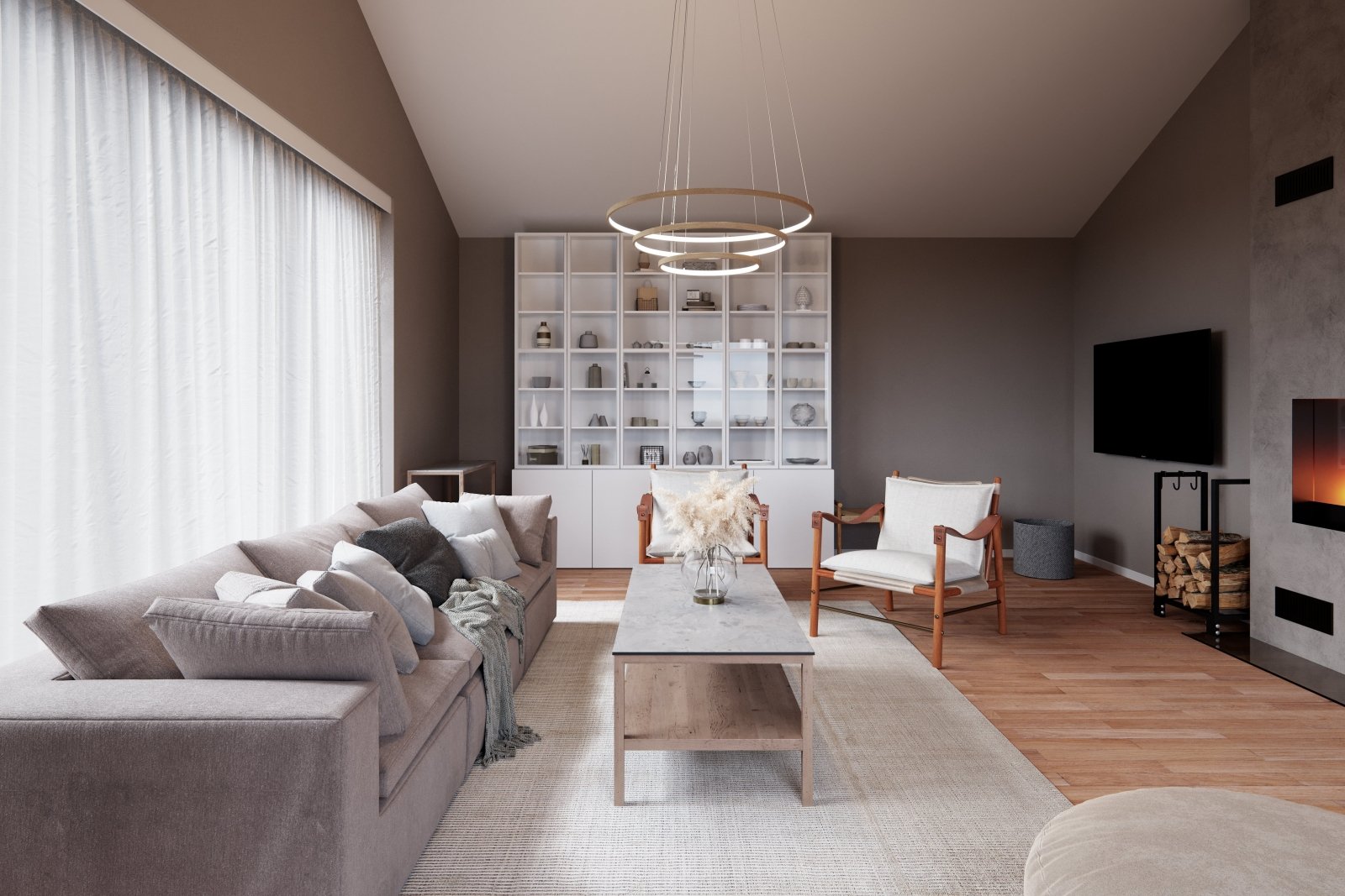 By Rydéns Trione taklampa natur - Azalea Home