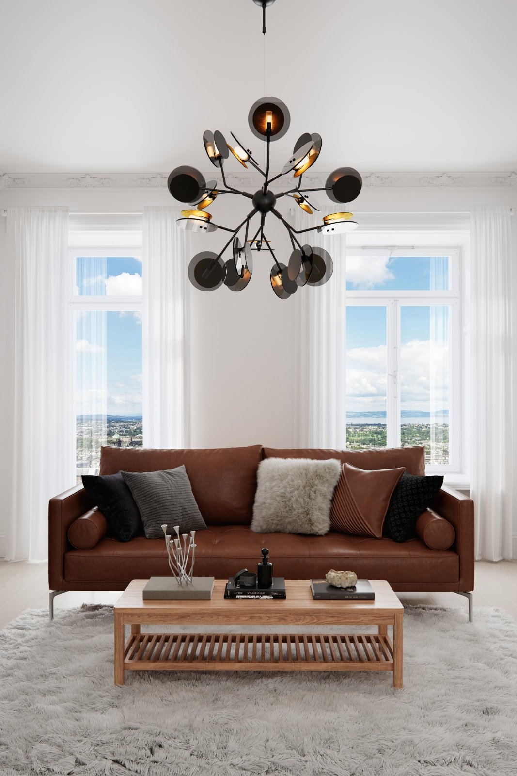 By Rydéns Turno taklampa svart/guld - Azalea Home