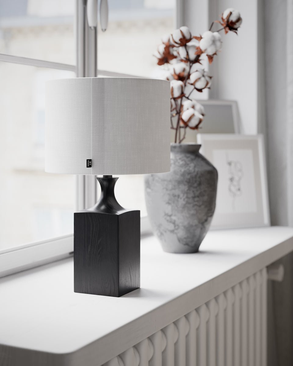 By Rydéns Woody bordslampa H41 cm svart/vit - Azalea Home