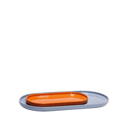 Amare Serveringsbricka 2-Pack, Ljusblå/Orange