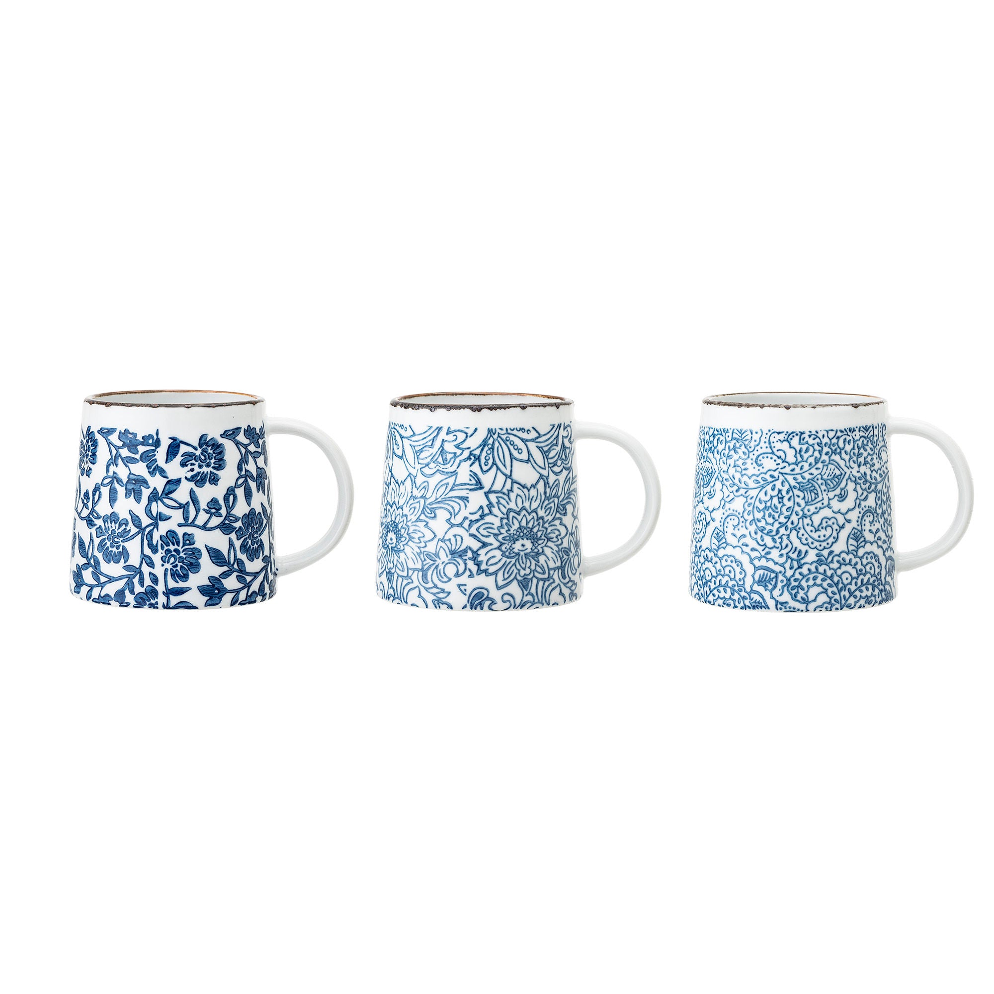 Molly Muggar 3-Pack, Blue, Stoneware