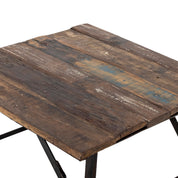 Loft Soffbord 70x70, Återvunnet trä