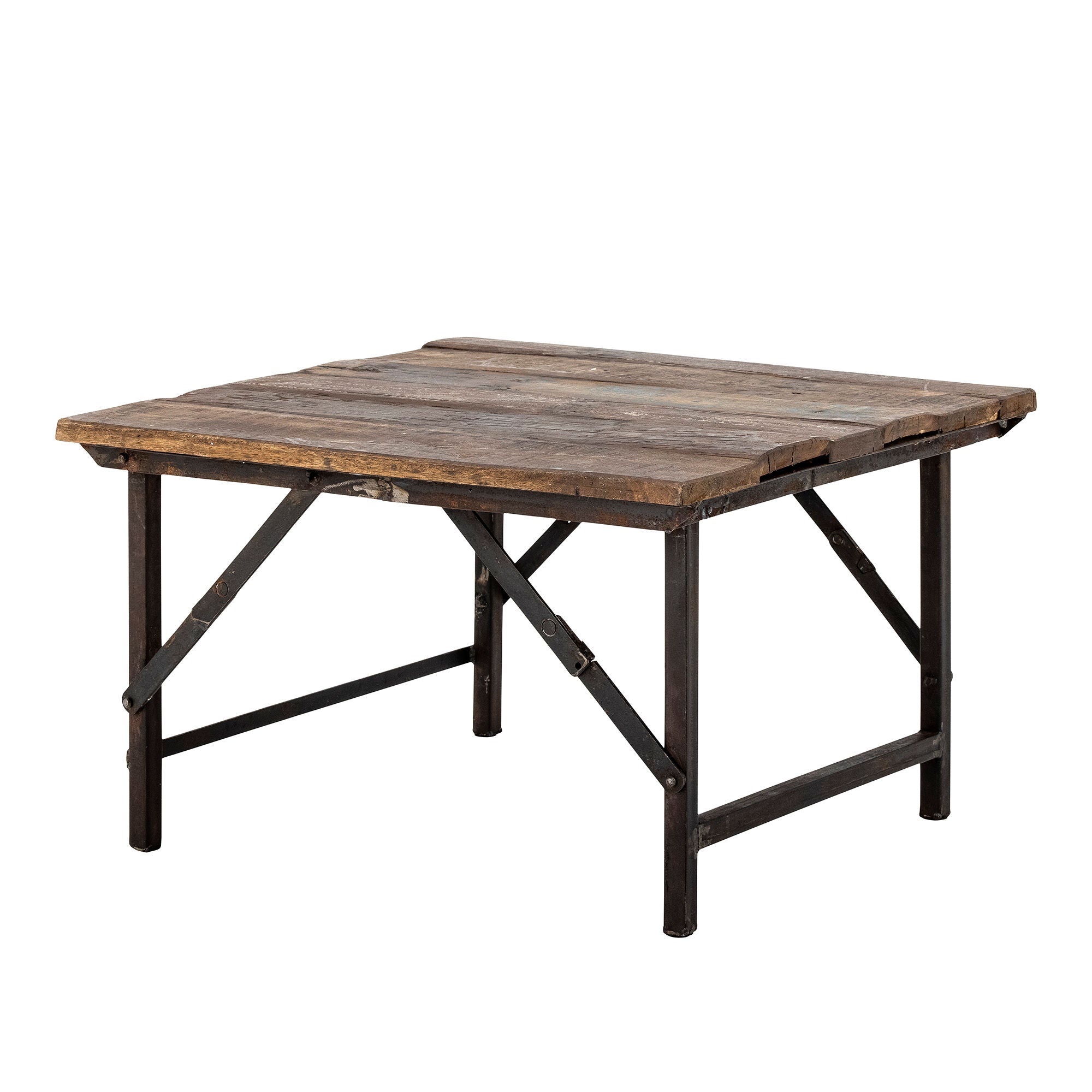 Loft Soffbord 70x70, Återvunnet trä